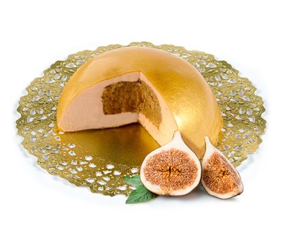 Bombón de oro de mousse de pato con higos de la marca Cuits