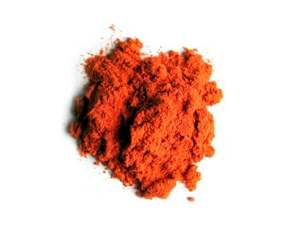 Colorante naranja brillante en polvo