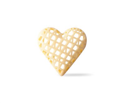 Corazón blanco para decoración