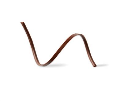 Espiral de chocolate negro para decoración