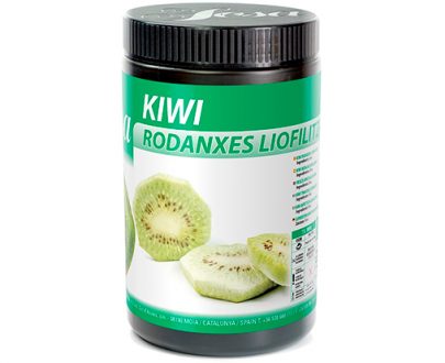 Kiwi liofilizado en rodajas