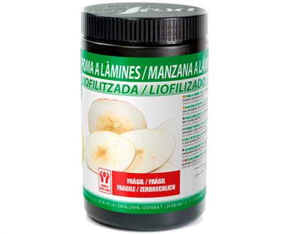 Manzana liofilizada en rodajas
