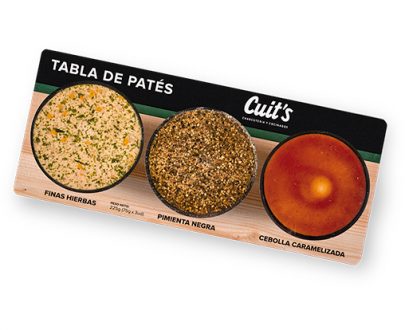 Tabla de patés de la marca Cuits