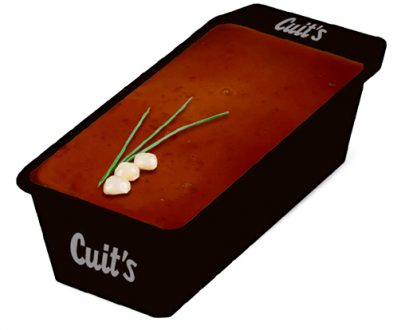 Tarrina de paté de cebolla caramelizada de la marca Cuits